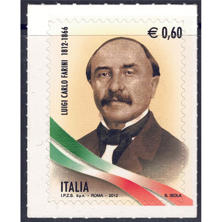 ITALIA 2012 Luigi Carlo Farini MNH**