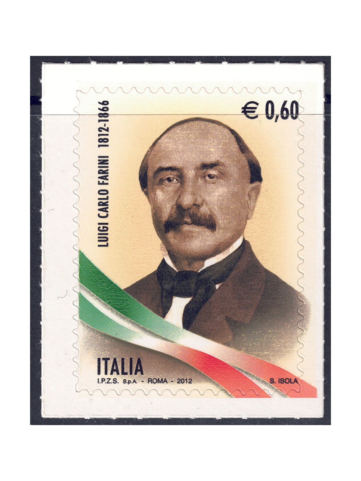 ITALIA 2012 Luigi Carlo Farini MNH**