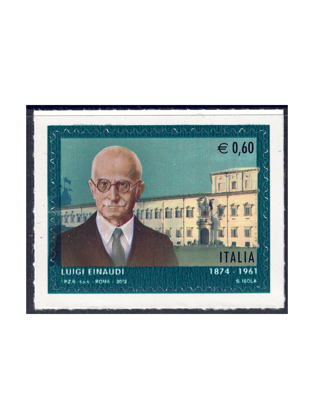 ITALY 2012 Luigi Einaudi MNH**