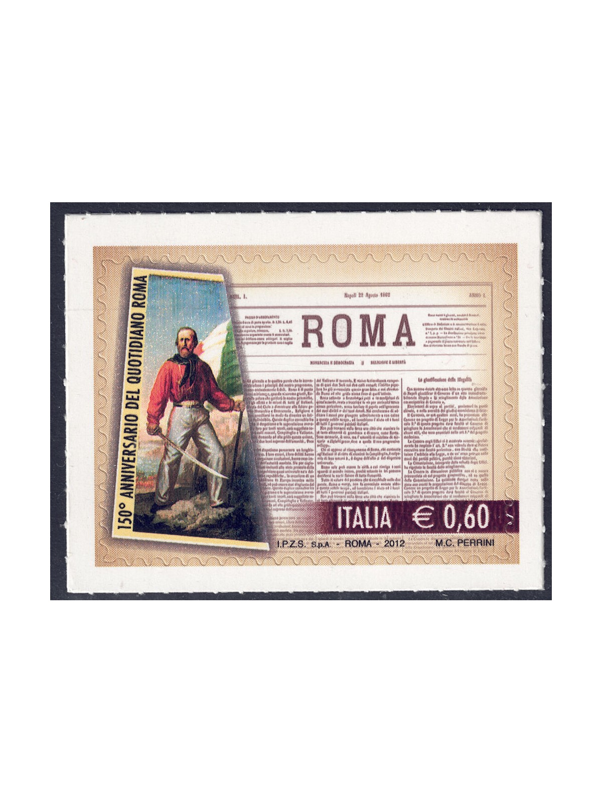ITALIA 2012 Quotidiano Roma MNH**