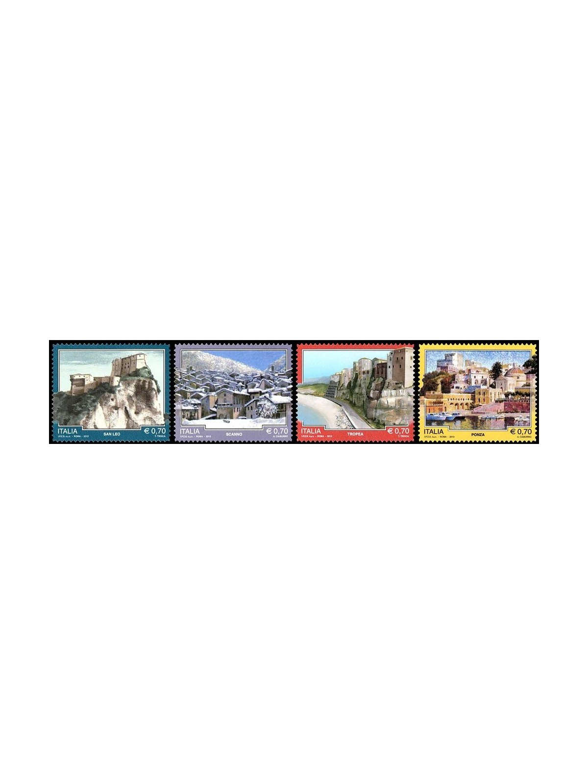 ITALY 2013 Tourism 4v MNH**