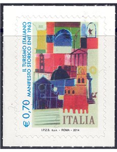 ITALIA 2014 Manifesto storico ENIT MNH**