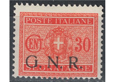 ITALY RSI 1944 Variety Postage Due GNR 30c orange Brescia MNH**