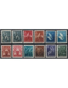 TRIESTE B 1950 Animali domestici 12v MNH**