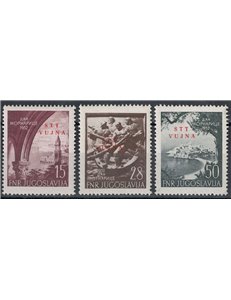 TRIESTE B 1952 Navy Day 3v MNH**