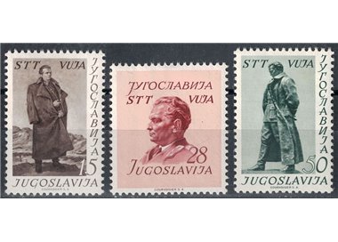 TRIESTE B 1952 Maresciallo Tito 3v MNH**