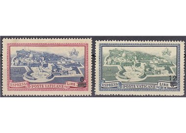VATICANO 1946 Espressi soprastampati 2v MH*