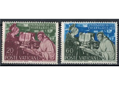 VATICAN 1953 Saint Bernard of Clairvaux 2v MNH**