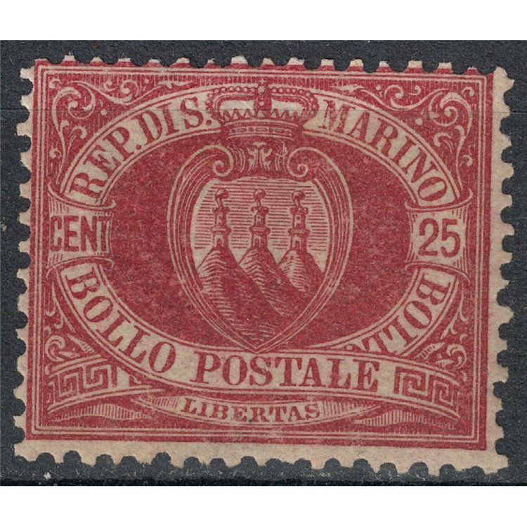 SAN MARINO 1877-90 25c bruno lacca MNH**