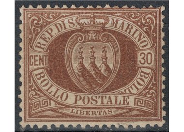 SAN MARINO 1877-90 30c brown MNH** ©