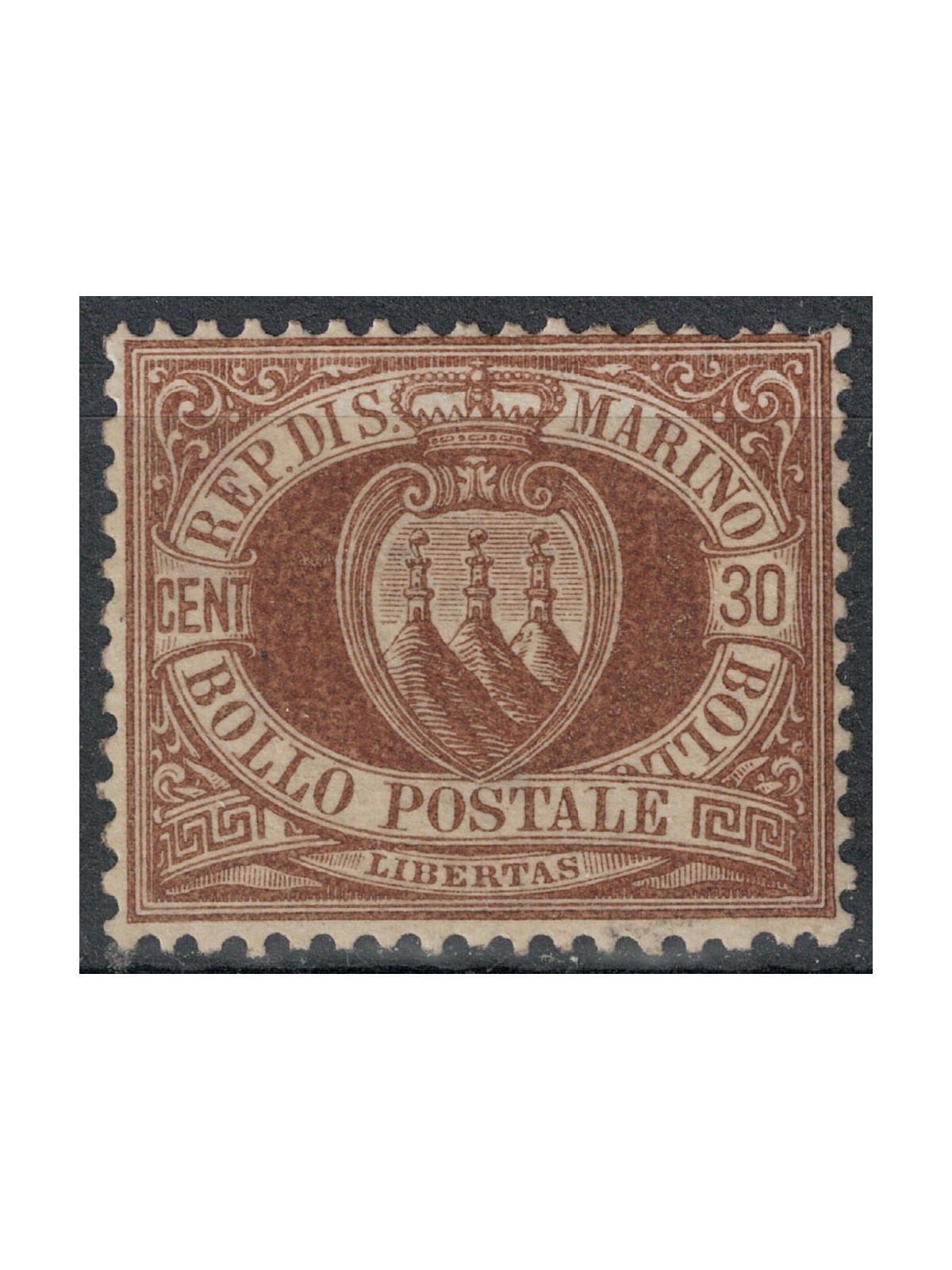 SAN MARINO 1877-90 30c bruno MNH** ©