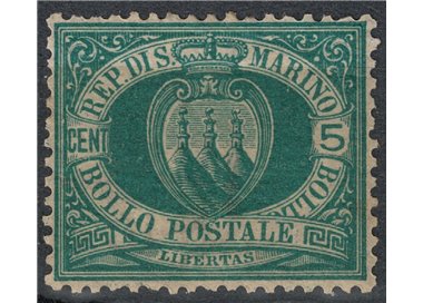 SAN MARINO 1894-99 5c green MNH**