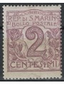 SAN MARINO 1903 2c brown violet MNH**