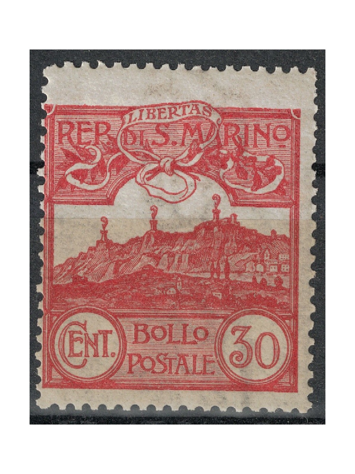 SAN MARINO 1903 30c carmine brown MNH**