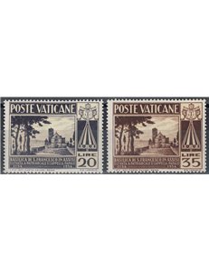 VATICAN 1954 Basilica of St. Francis 2v MNH**