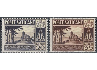VATICANO 1954 Basilica di San Francesco 2v MH*