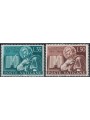 VATICANO 1954 Sant'Agostino 2v MNH**