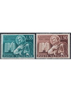 VATICANO 1954 Sant'Agostino 2v MH*