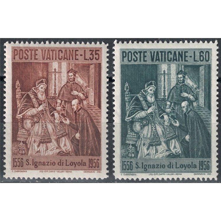 VATICAN 1956 Saint Ignatius of Loyola 2v MNH**