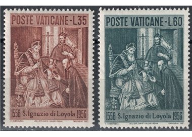 VATICAN 1956 Saint Ignatius of Loyola 2v MNH**