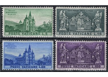 VATICAN 1957 Sanctuary of Mariazell 4v MNH**