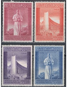 VATICAN 1958 Universal Exhibition of Brussels 4v MNH**