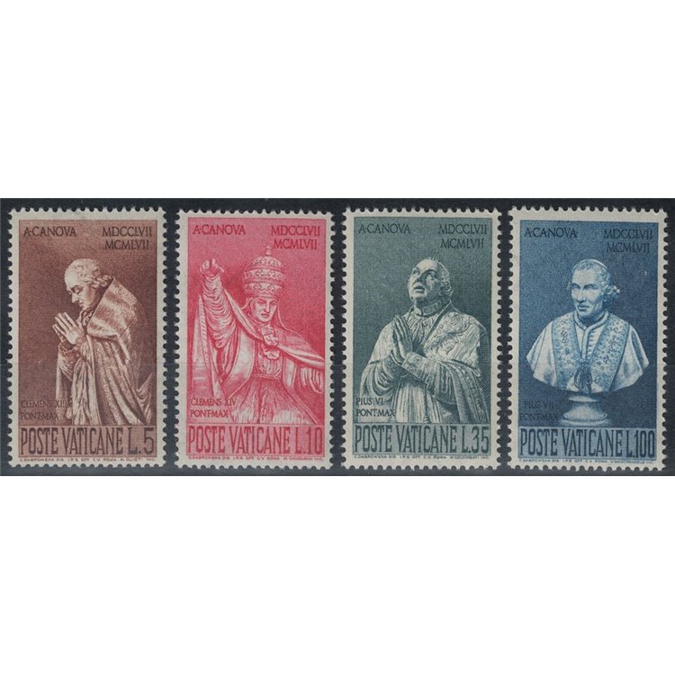 VATICANO 1958 Antonio Canova 4v MNH**