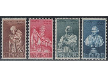 VATICAN 1958 Antonio Canova 4v MNH**