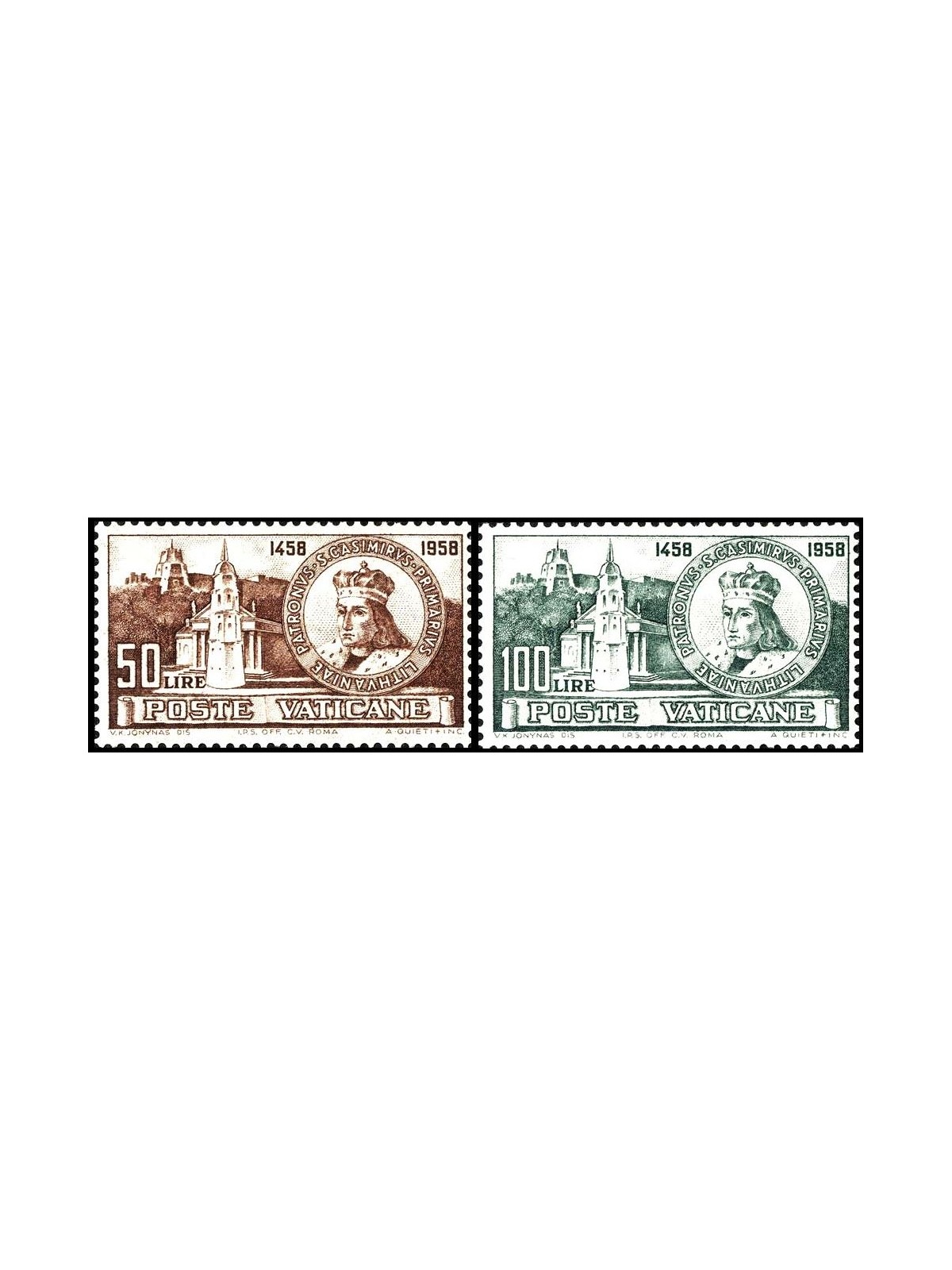 VATICAN 1959 San Casimir 2v MNH**