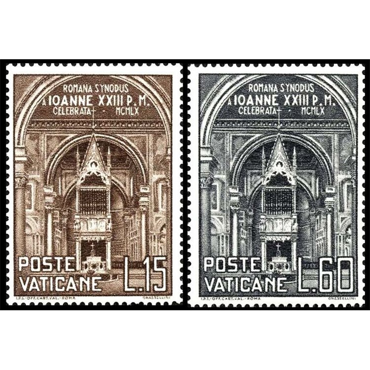 VATICAN 1960 Diocesan Synod 2v MNH**