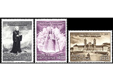 VATICANO 1961 San Meinrado 3v MNH**