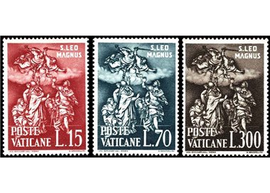 VATICAN 1961 San Leone Magno 3v MNH**