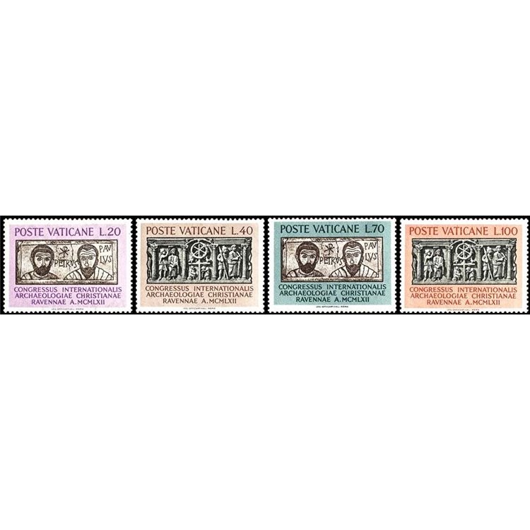 VATICAN 1962 Christian Archeology 4v MNH**
