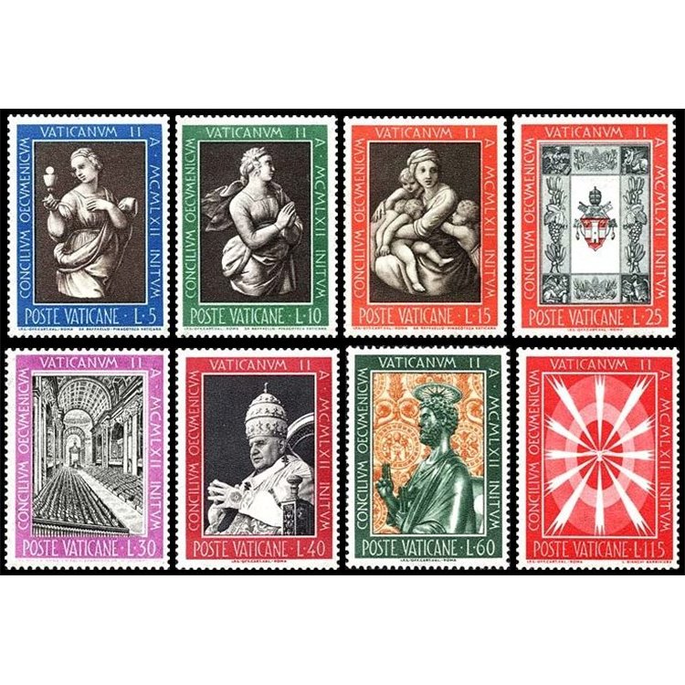 VATICANO 1962 Concilio Ecumenico 8v MNH**