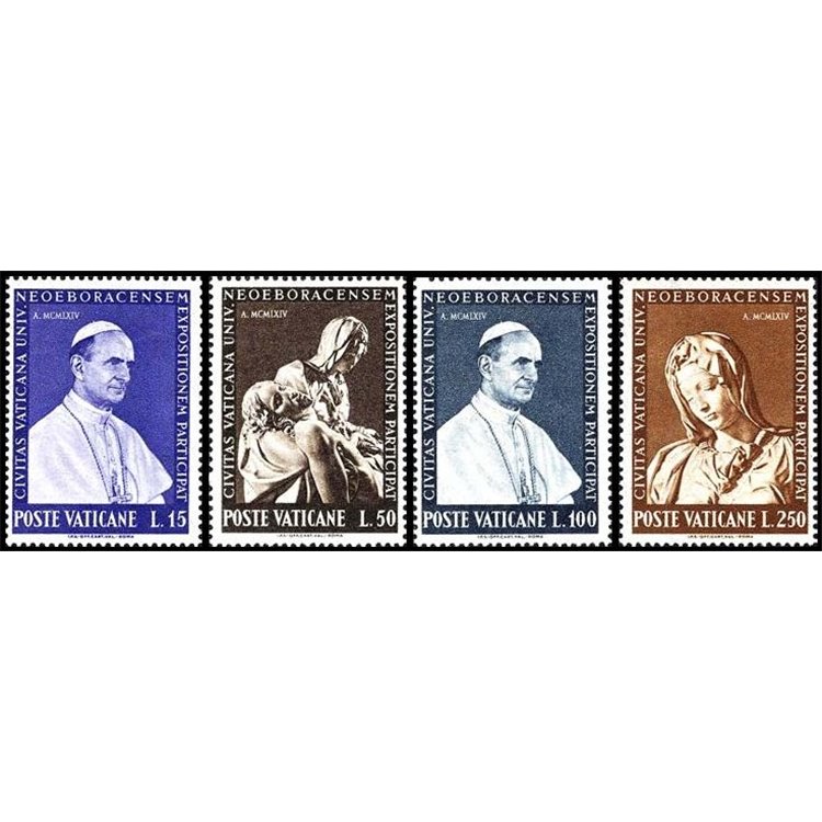 VATICAN 1964 New York Universal Exhibition 4v MNH**
