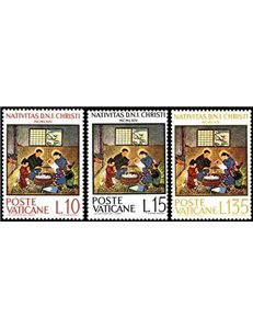VATICAN 1964 Christmas 3v MNH**