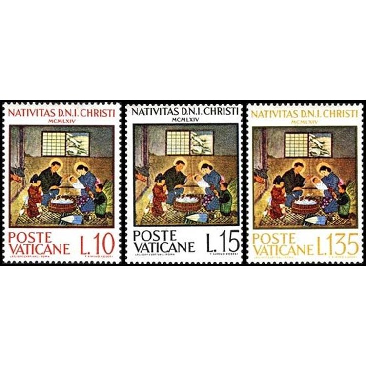 VATICAN 1964 Christmas 3v MNH**