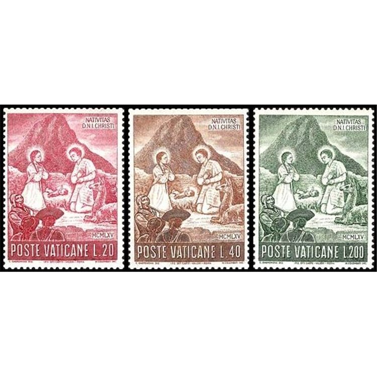 VATICANO 1965 Natale 3v MNH**