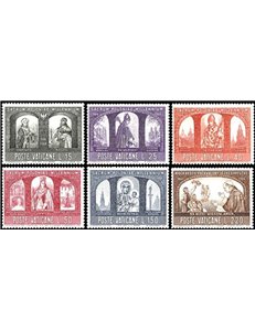 VATICAN 1966 Catholic Millennium 6v MNH**