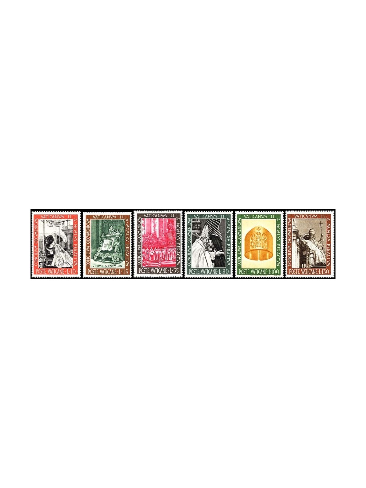 VATICAN 1966 Ecumenical Council 6v MNH**