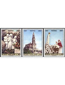 VATICANO 1967 Fatima 3v MNH**