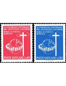 VATICAN 1967 Apostolate of the Laity 2v MNH**
