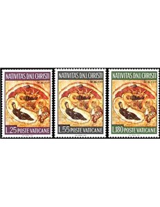 VATICAN 1967 Christmas 3v MNH**