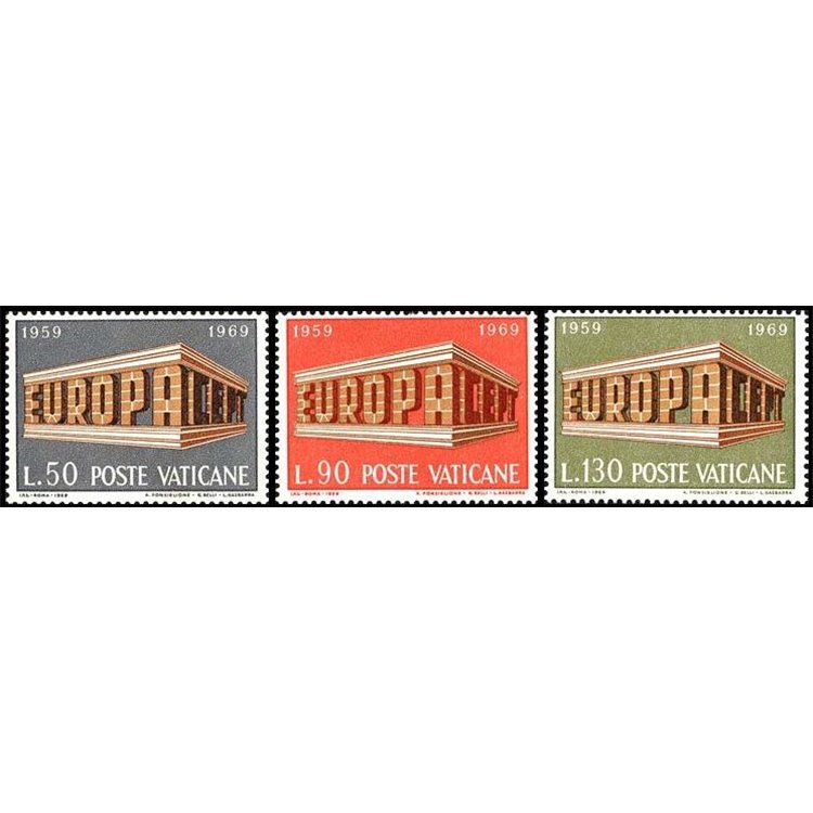 VATICAN 1969 Europe 3v MNH**
