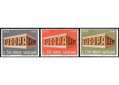 VATICANO 1969 Europa 3v MNH**