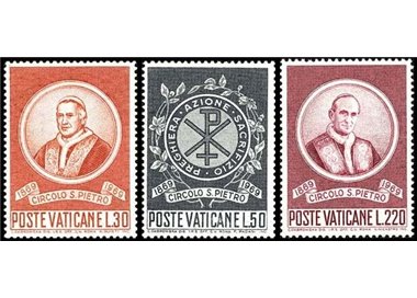 VATICANO 1969 Circolo San Pietro 3v MNH**