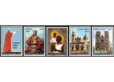 VATICAN 1970 Travels of Paul VI in Asia and Oceania 5v MNH**