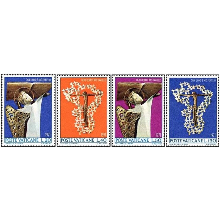 VATICAN 1971 Racial Discrimination 4v MNH**