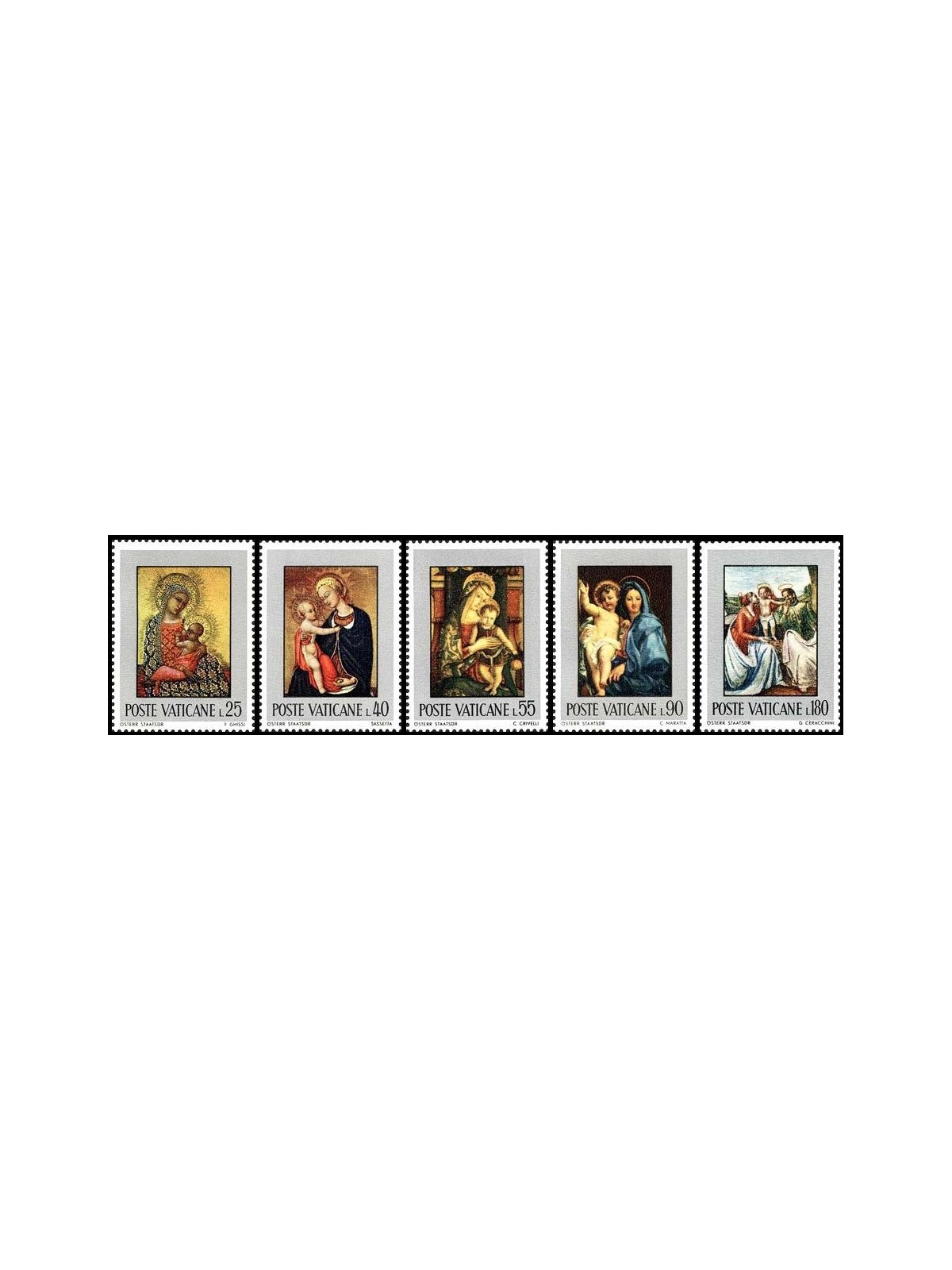 VATICAN 1971 The Holy Family 5v MNH**