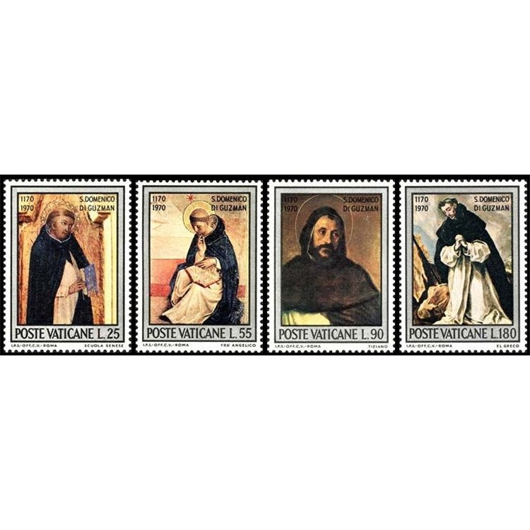 VATICAN 1971 San Domenico di Guzman 4v MNH**
